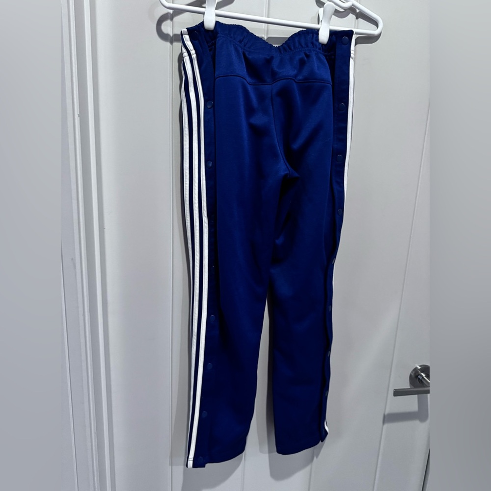 Blue Adidas snap joggers